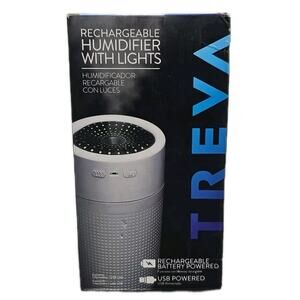 Treva • Rechargeable Humidifier w/Lights • Mini • Portable • Multi-Function [SS]